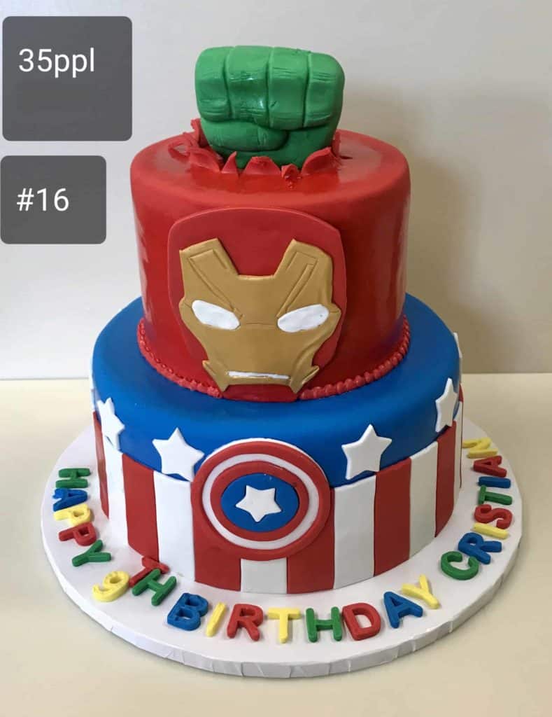 2 Tier Avengers Assemble Cake - Supreme Bakery