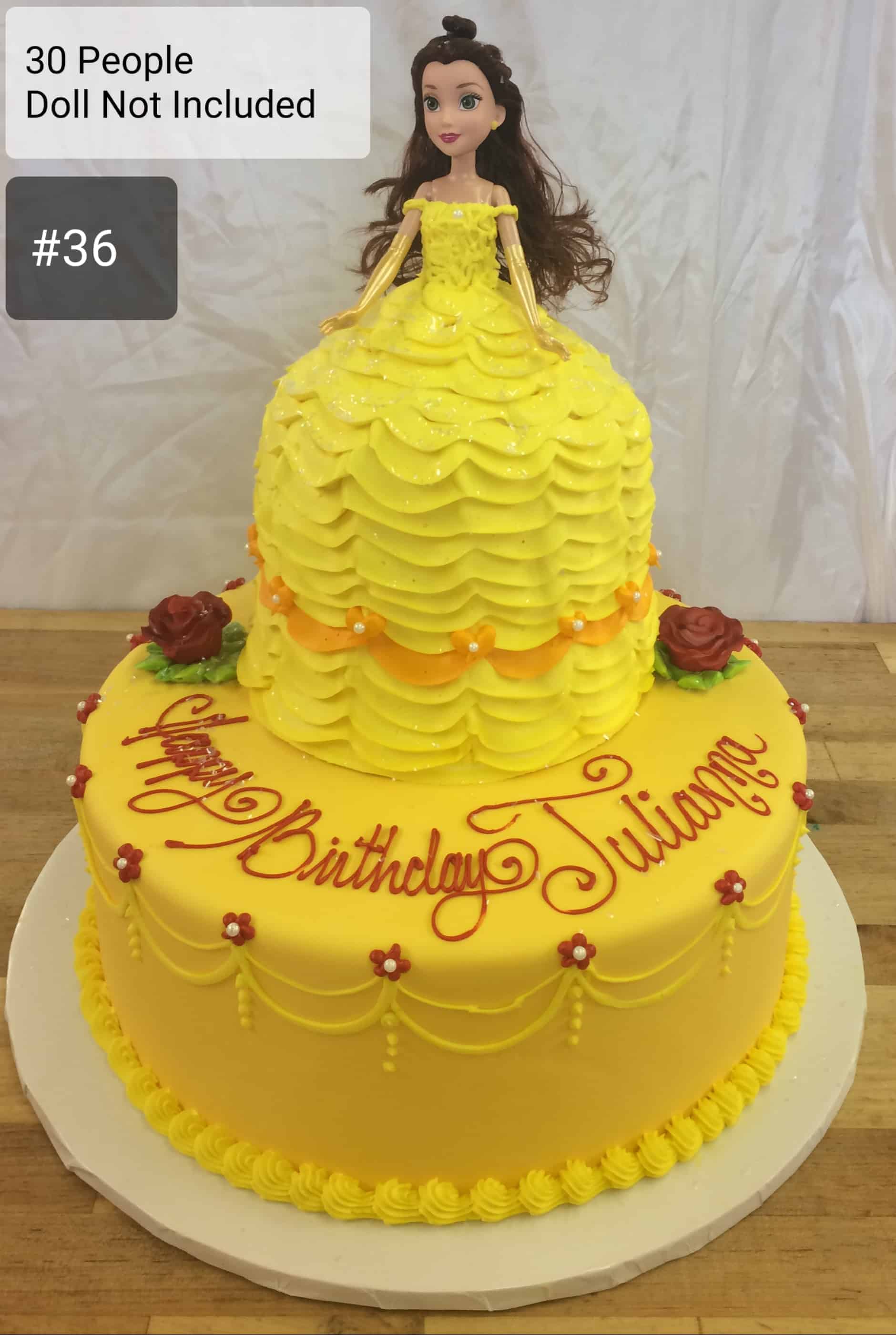 Princess Belle Cake - | Kids Customised cake